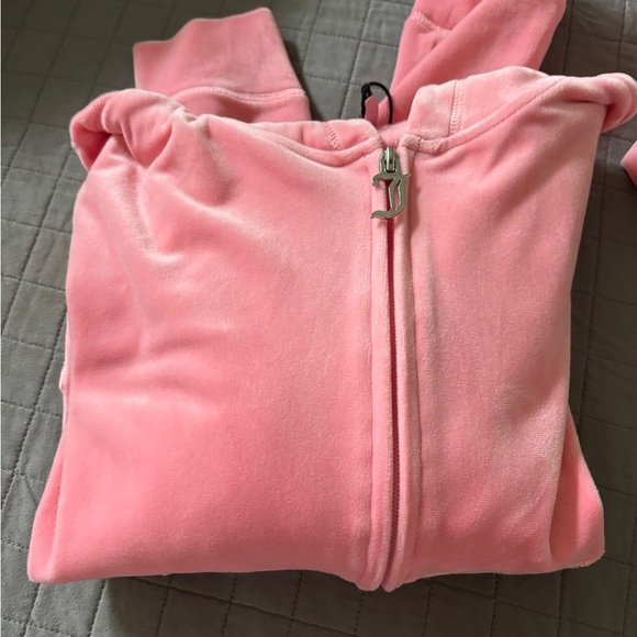 Juicy Couture Pink Velour Jacket NWOT - Picture 1 of 8